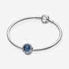 Charm Corazones Brillantes Azul Luz de Luna