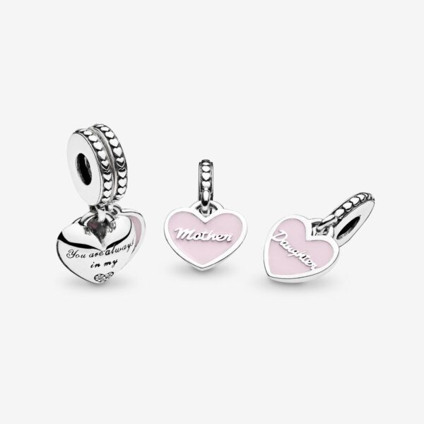 Charm colgante Corazones Madre e Hija