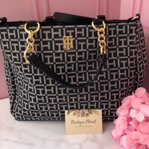 Cartera Satchel con Monogram TH