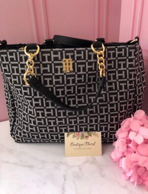 Cartera Satchel con Monogram TH